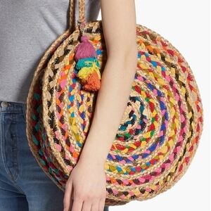 Shiraleah Chicago Multicolor Woven Jute Bag Purse